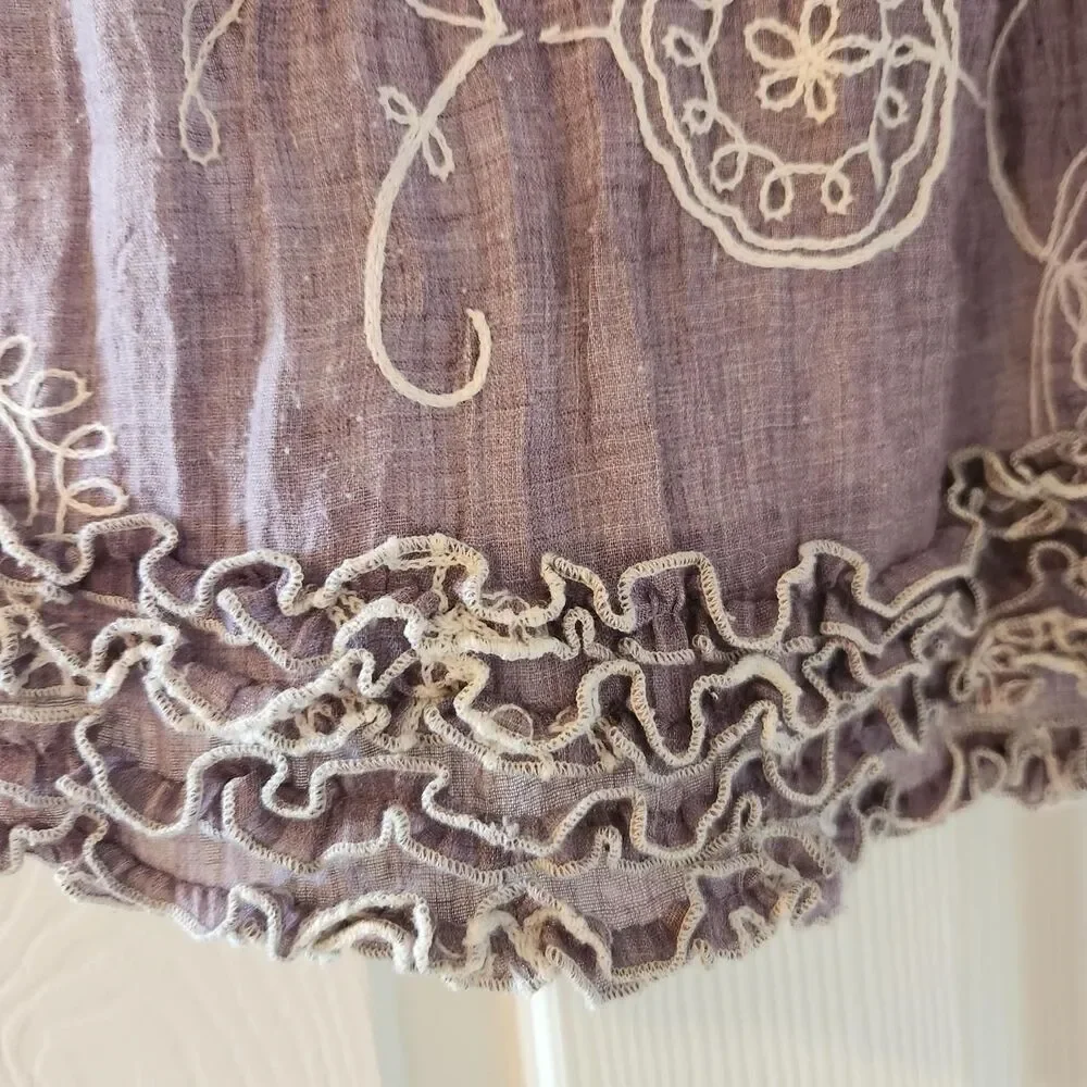 Chloe Purple and Cream Dress